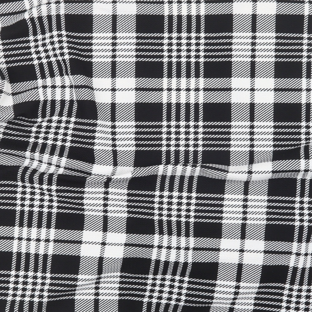 SheIn Womens Black Check  Jacket  Size L
