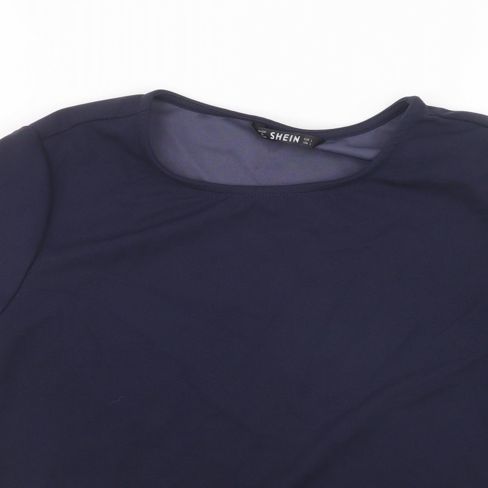 SheIn Womens Blue   Basic Blouse Size L