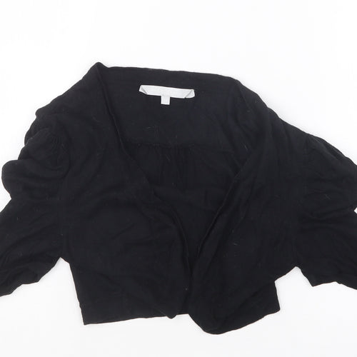 Red Herring Womens Black  Knit Cardigan Jumper Size 12
