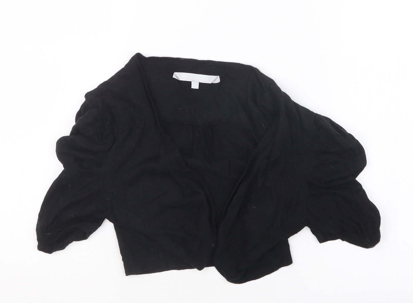 Red Herring Womens Black  Knit Cardigan Jumper Size 12