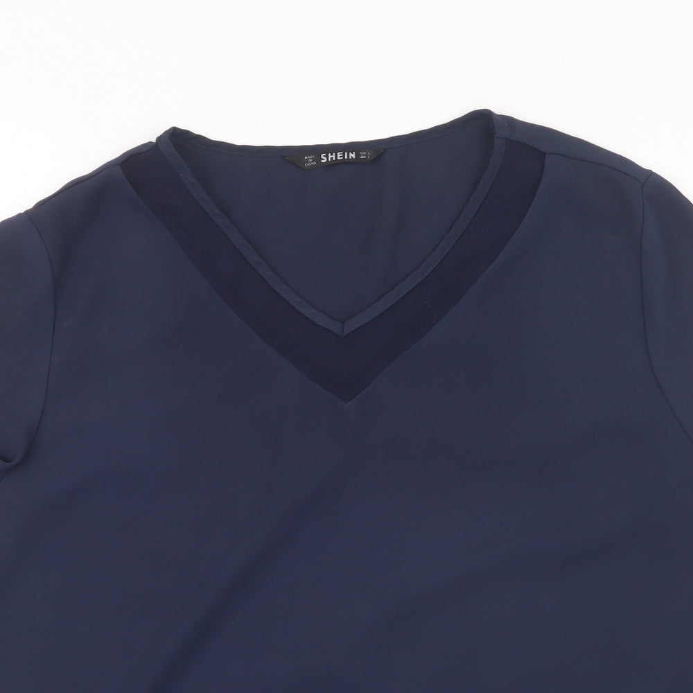 SheIn Womens Blue   Basic Blouse Size L