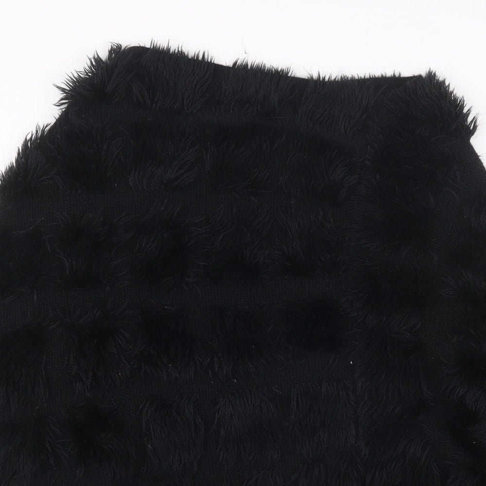 Debenhams Womens Black  Knit Cape Jumper One Size