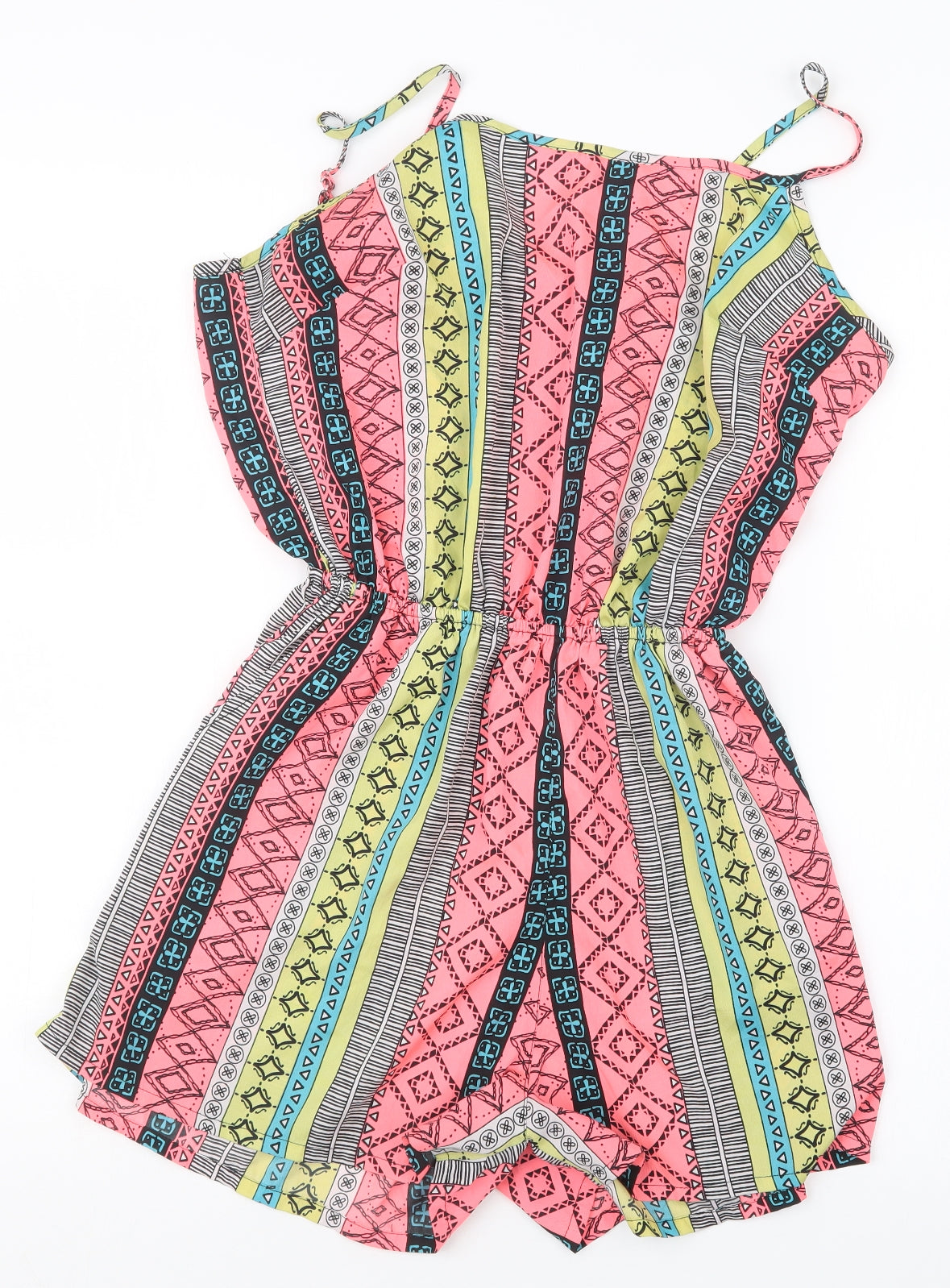 Atmosphere Womens Pink Geometric  Playsuit One-Piece Size 12