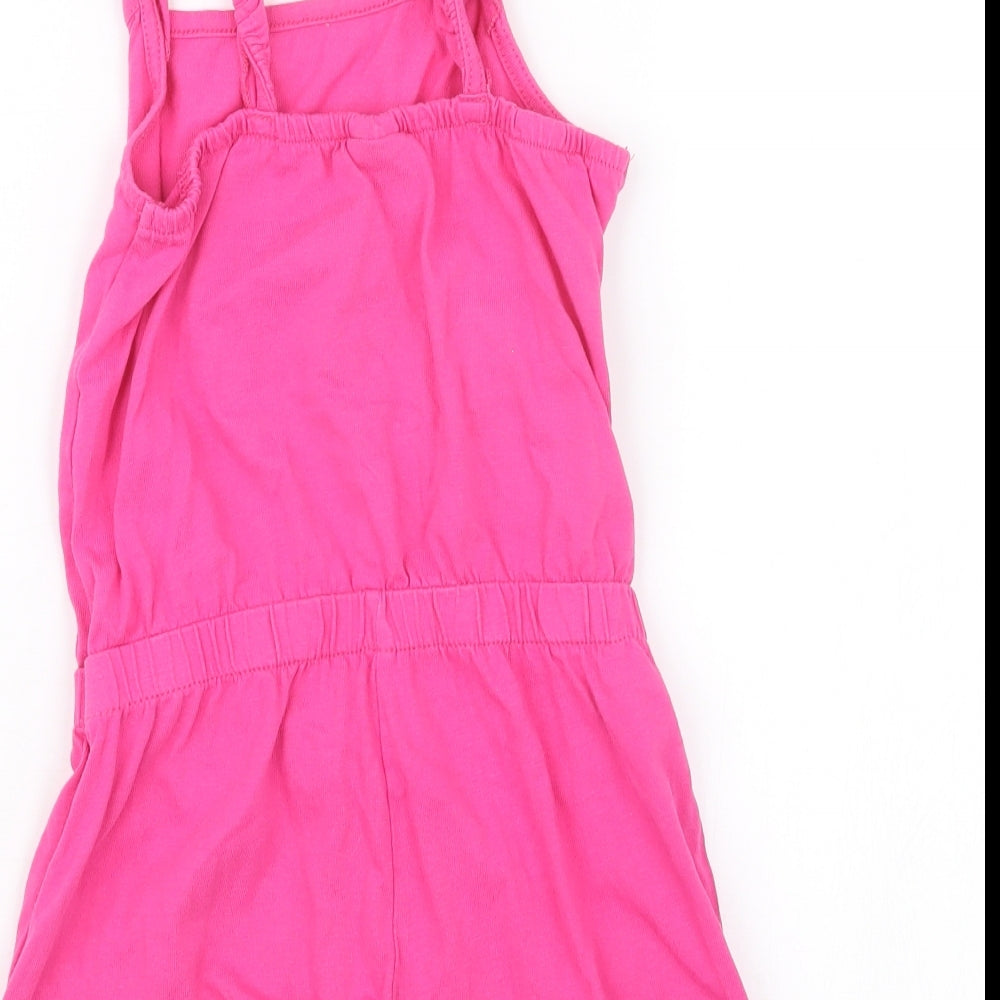 George Girls Pink   Playsuit One-Piece Size 4-5 Years  - Aladdin