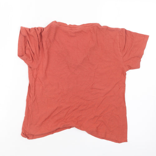 Great plains Womens Orange   Cropped T-Shirt Size 8