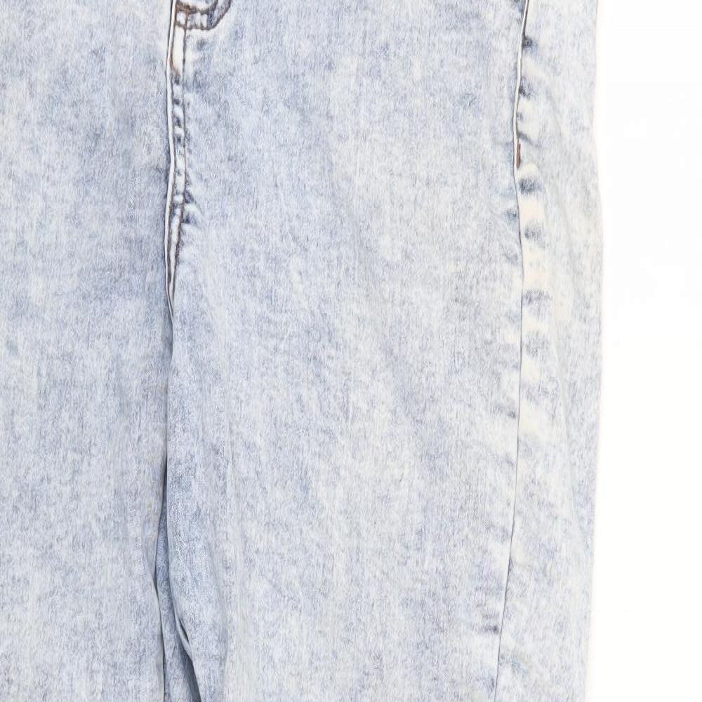 Denim Co. Womens Blue  Denim Straight Jeans Size 16 L27 in