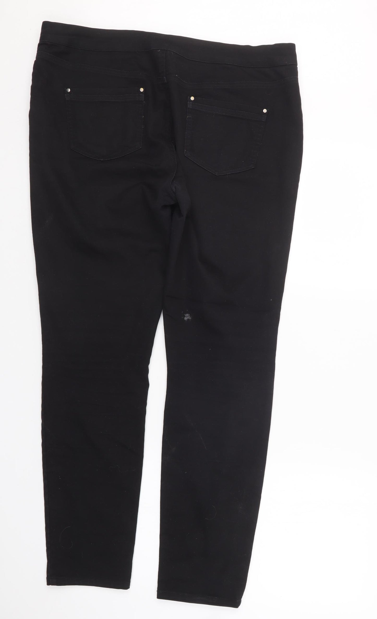 Wallis Womens Black  Denim Jegging Jeans Size 16 L30 in