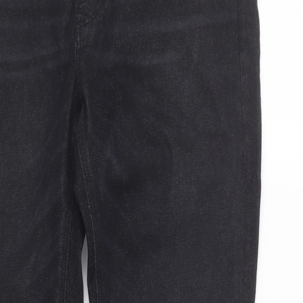 ASOS Mens Black  Denim Straight Jeans Size 32 in L29 in