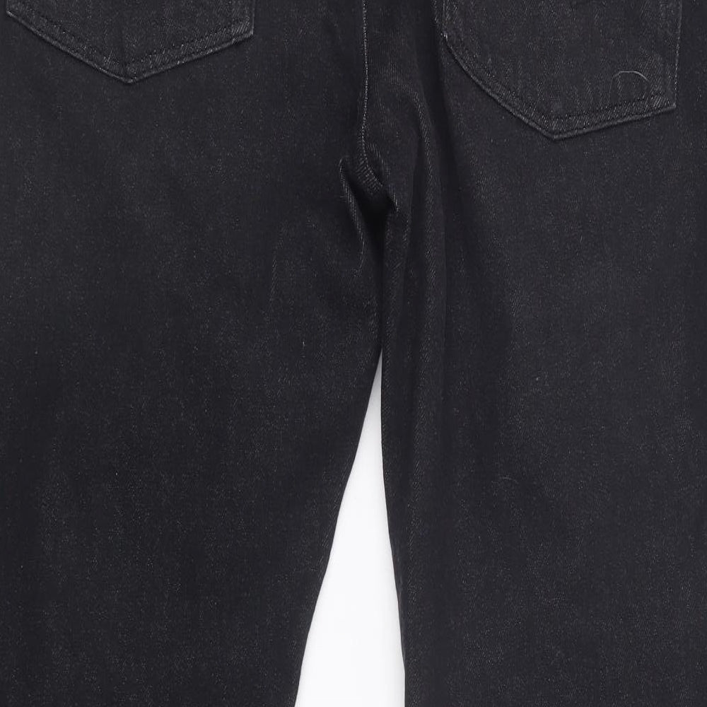 ASOS Mens Black  Denim Straight Jeans Size 32 in L29 in