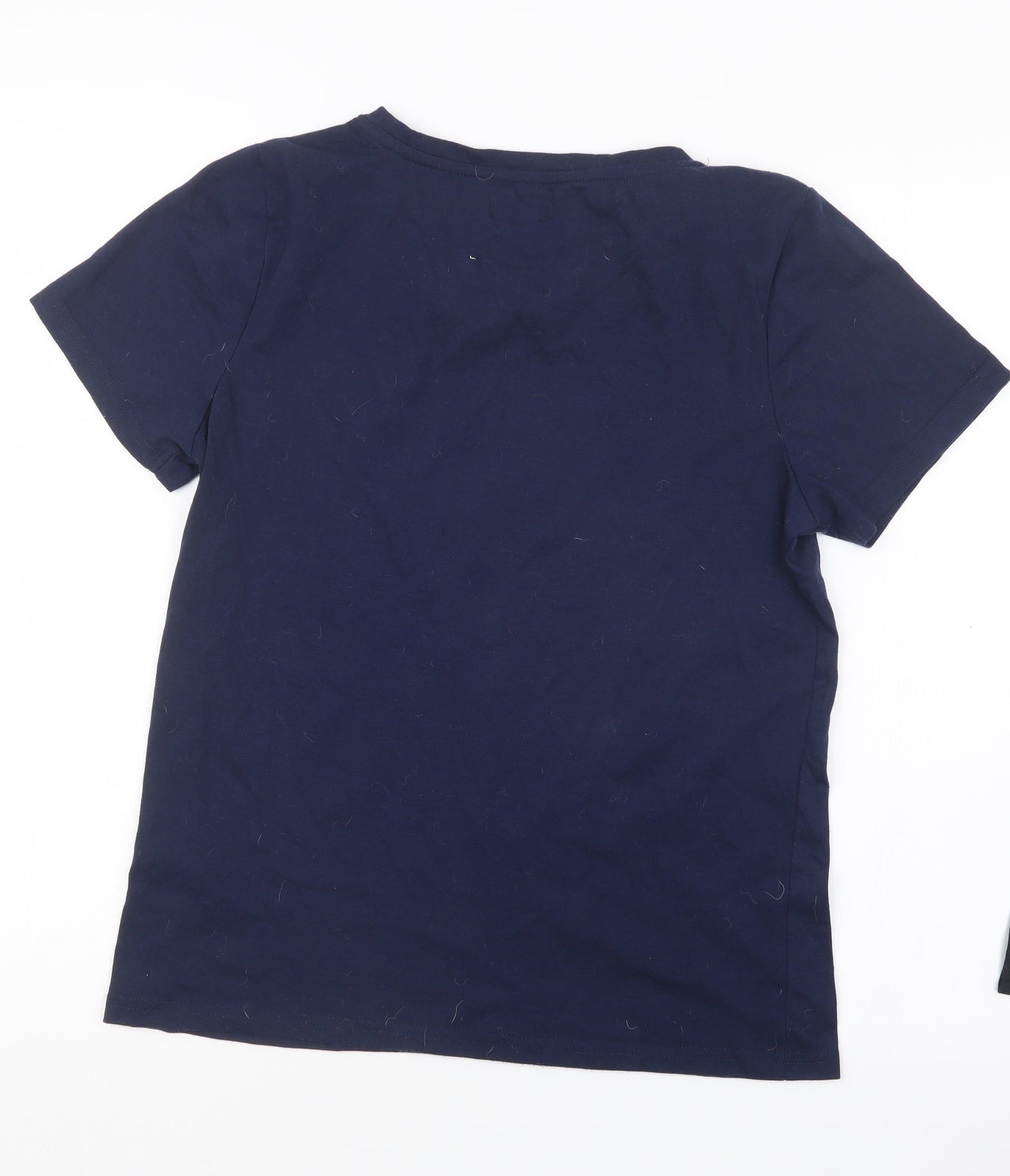 Avenue Womens Blue Geometric  Top Pyjama Top Size M