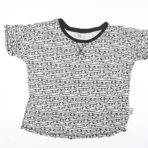 Love to Lounge Womens Black Geometric  Top Pyjama Top Size 14