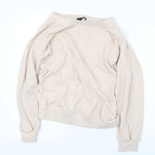Missguided Womens Beige   Pullover Jumper Size 8