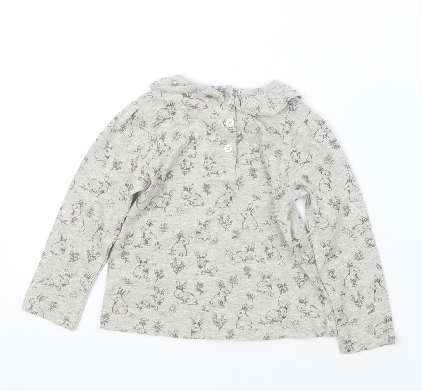 TU Girls Grey Geometric  Basic T-Shirt Size 9-12 Months