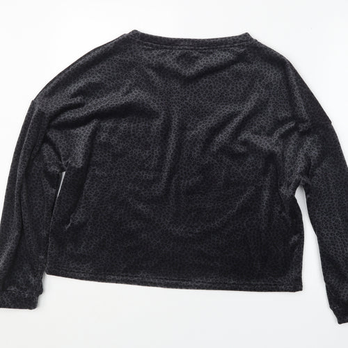 Primark Womens Grey Animal Print  Pullover Jumper Size 10