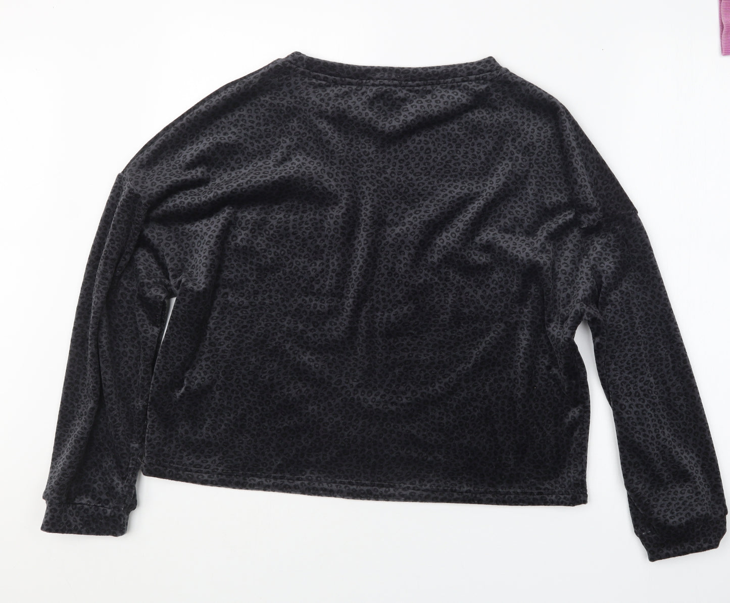 Primark Womens Grey Animal Print  Pullover Jumper Size 10