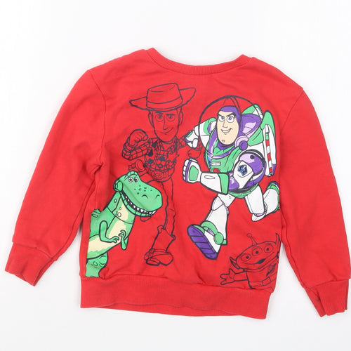 George Boys Red   Pullover Jumper Size 3-4 Years  - Toy Story