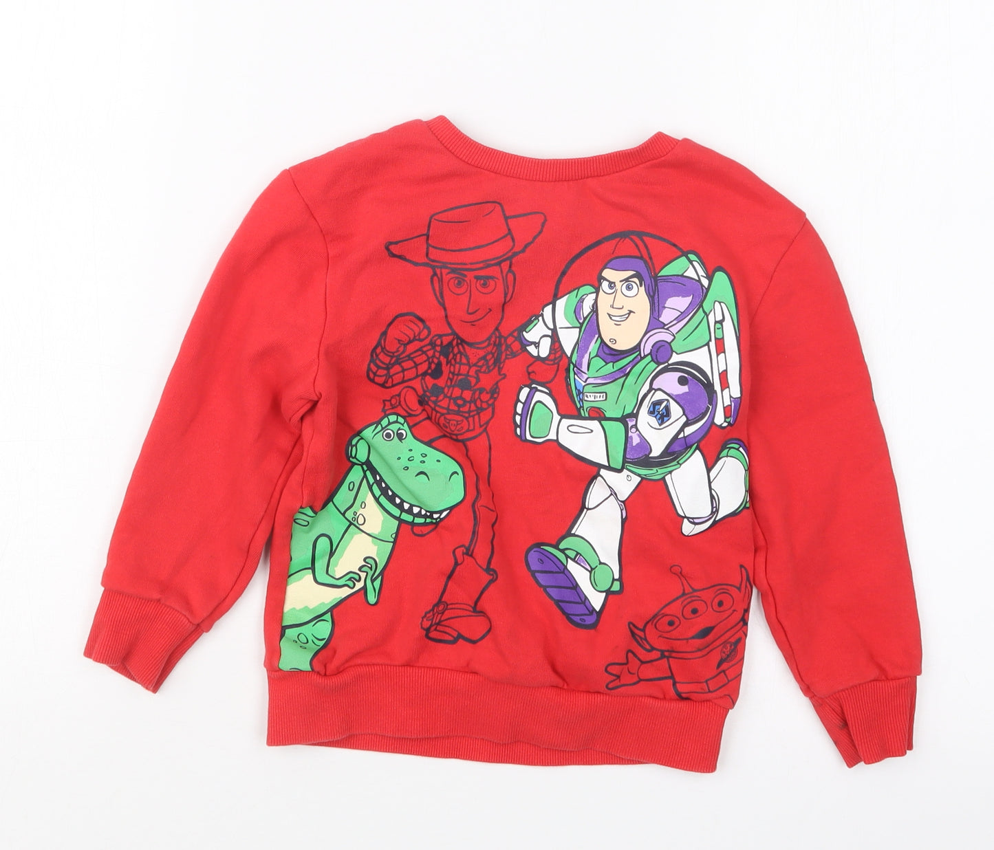 George Boys Red   Pullover Jumper Size 3-4 Years  - Toy Story