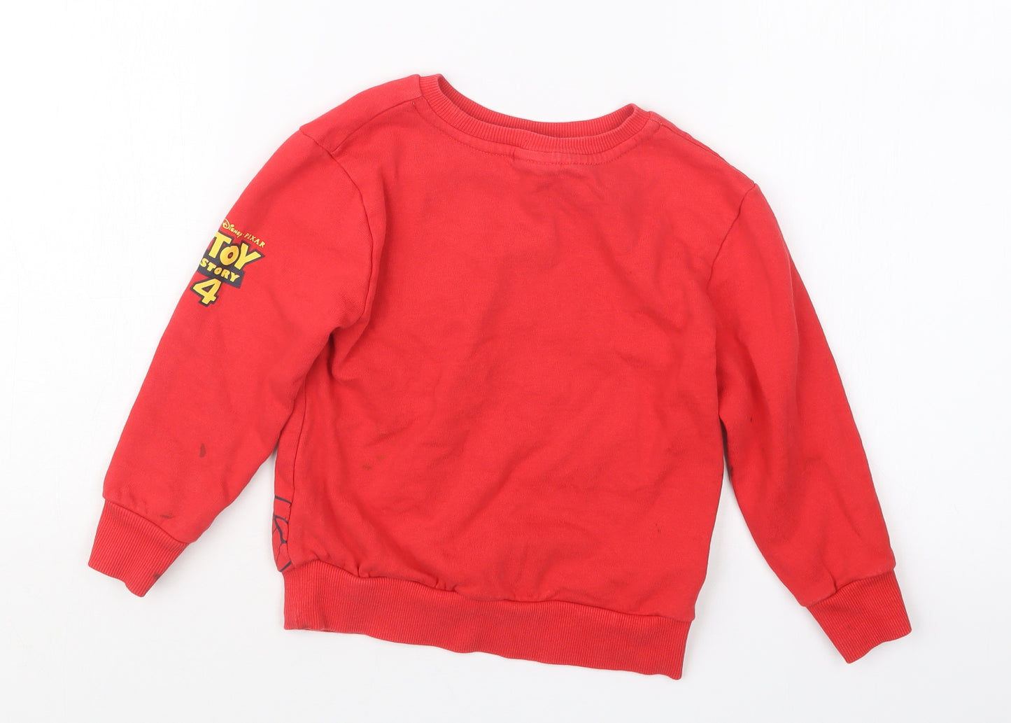 George Boys Red   Pullover Jumper Size 3-4 Years  - Toy Story