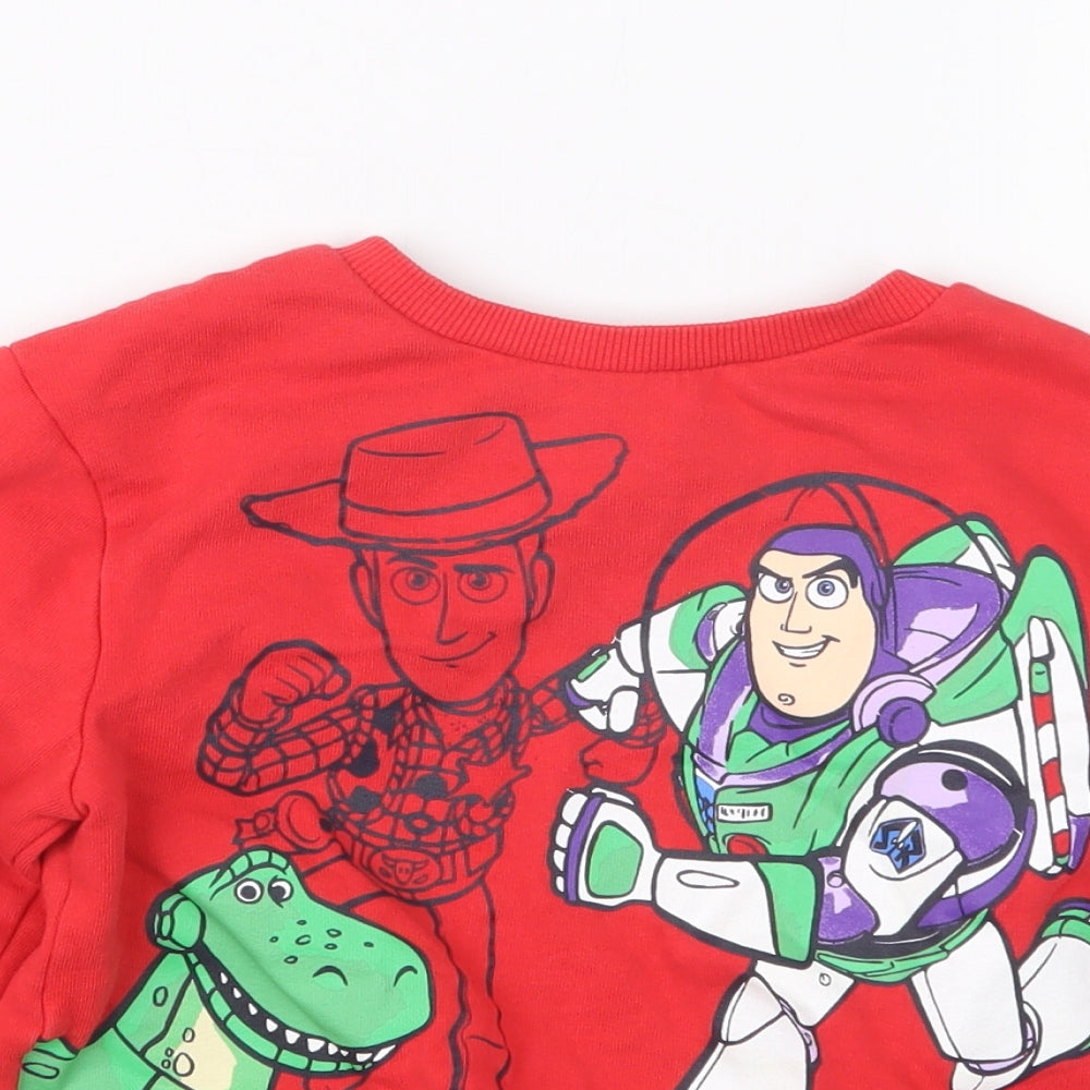George Boys Red   Pullover Jumper Size 3-4 Years  - Toy Story