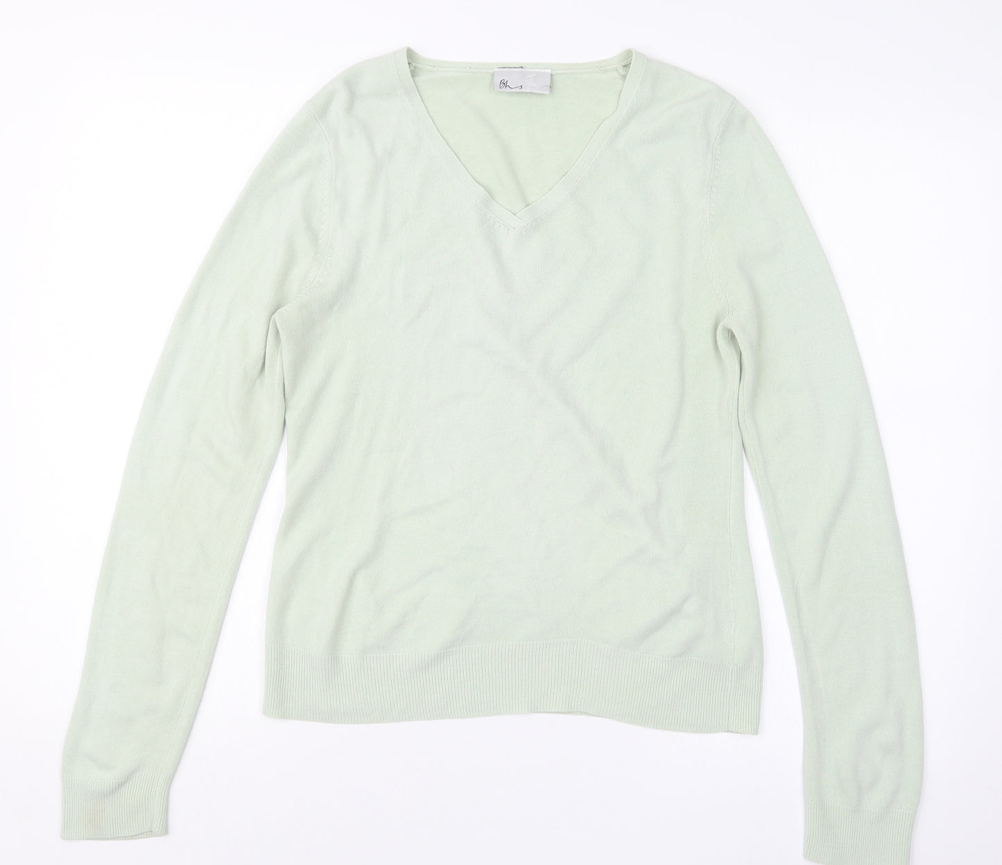 BHS Womens Green  Knit Pullover Jumper Size 12