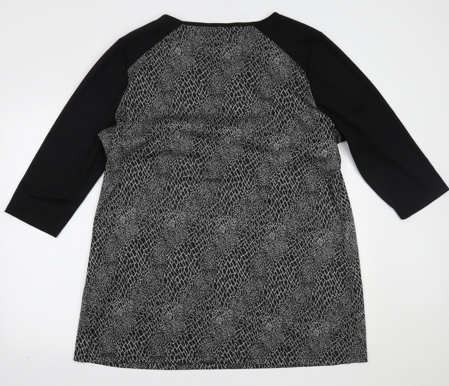 Originals Womens Grey Animal Print  T-Shirt Dress  Size 22