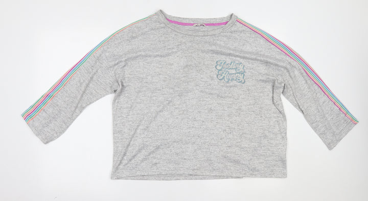 TU Womens Grey Basic Blouse Size 14