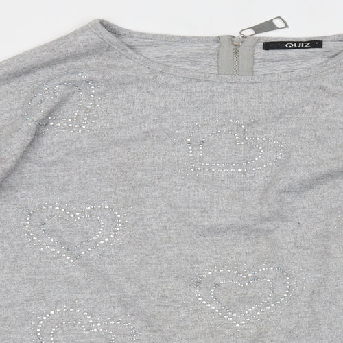 Quiz Womens Grey   Basic Blouse Size M