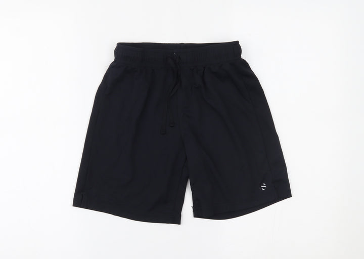 H&M Boys Black Sweat Shorts Size 9-10 Years