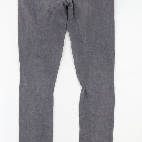 Dorothy Perkins Womens Grey  Denim Skinny Jeans Size 8 L29 in