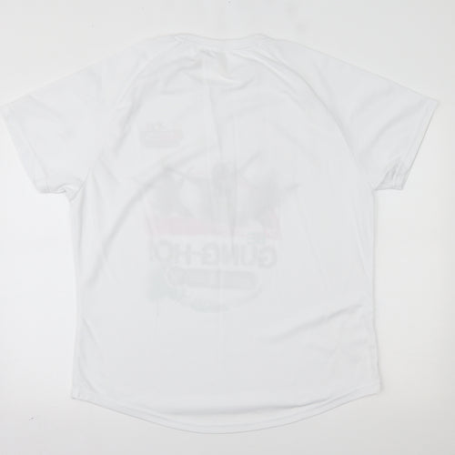 Preworn Mens White   Basic T-Shirt Size 2XL