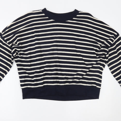 Primark Womens Blue Striped  Pullover Jumper Size S