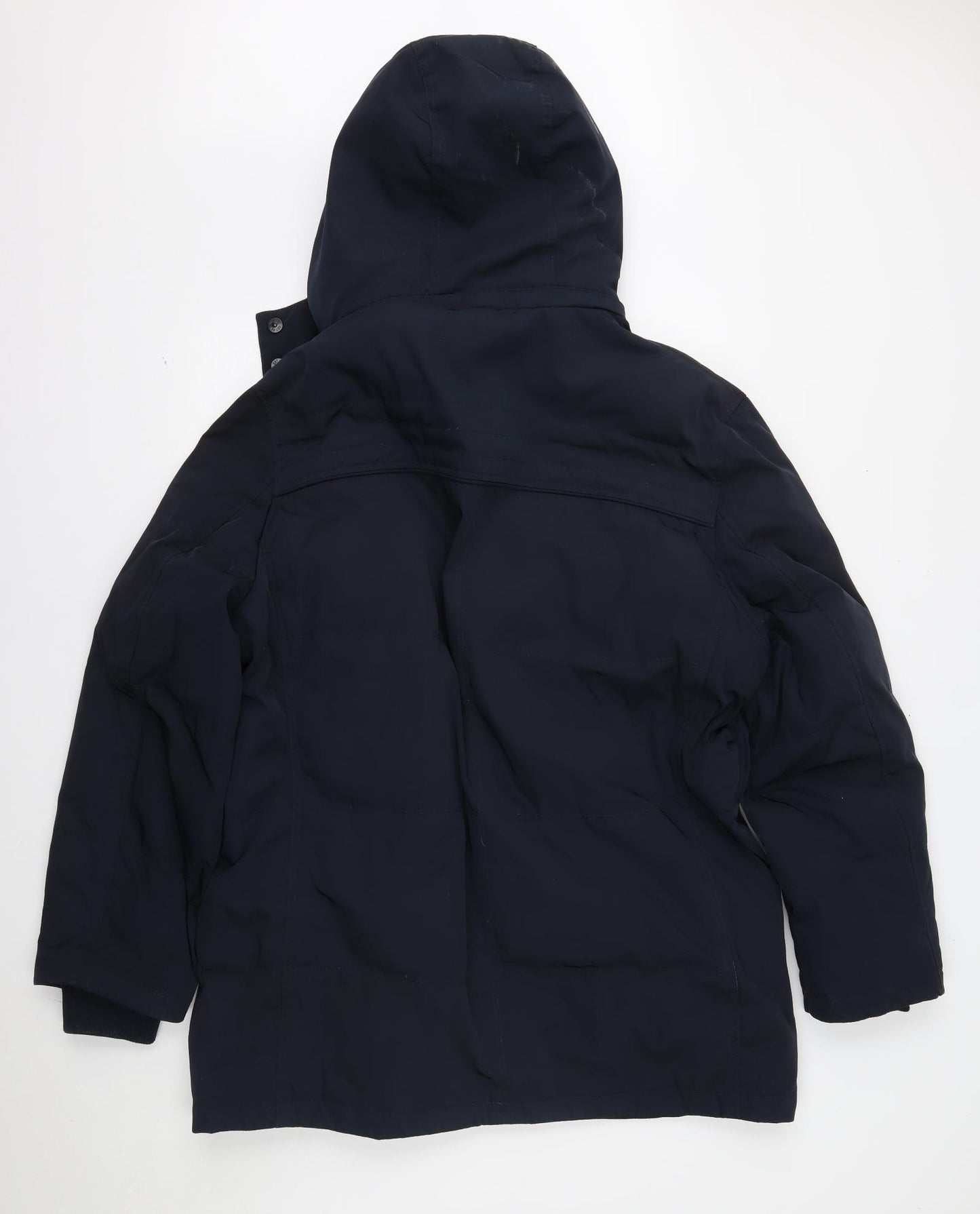 Marks and Spencer Mens Blue   Overcoat Coat Size XL