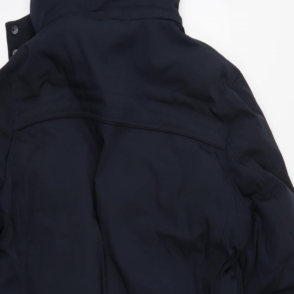 Marks and Spencer Mens Blue   Overcoat Coat Size XL