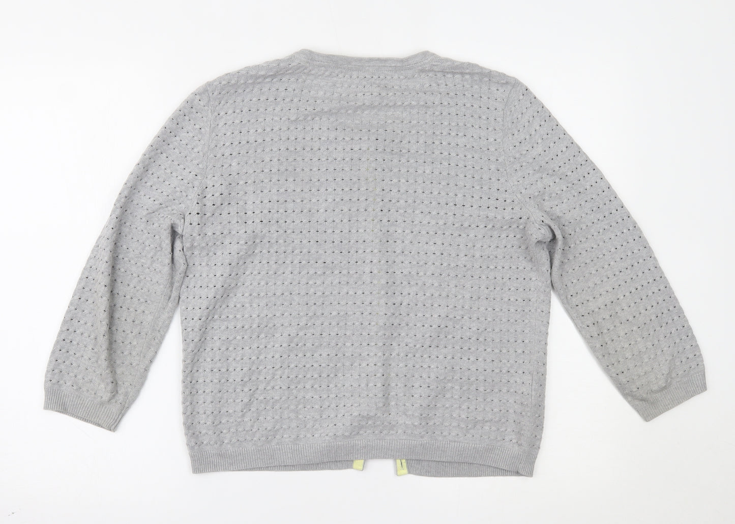 Laura Ashley Womens Grey   Cardigan Jumper Size 14