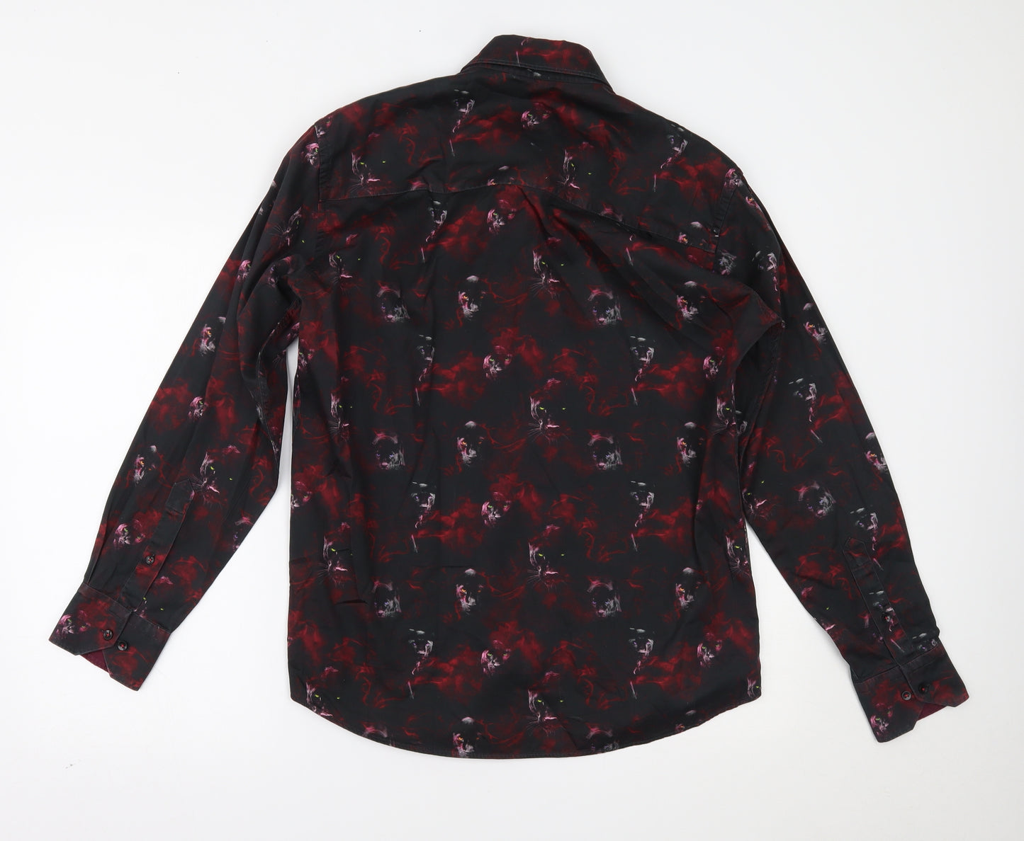Claudio Lugli Mens Black    Button-Up Size L