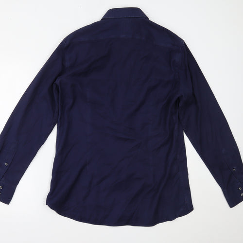 Marks and Spencer Mens Blue    Dress Shirt Size 16