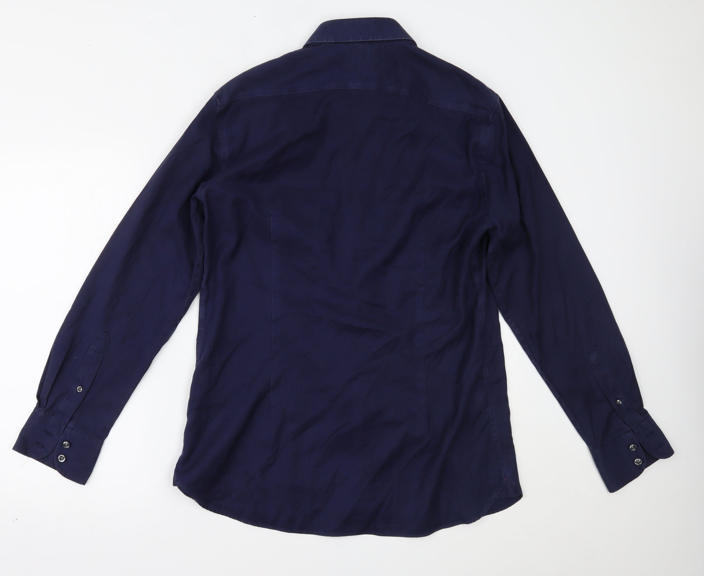 Marks and Spencer Mens Blue    Dress Shirt Size 16