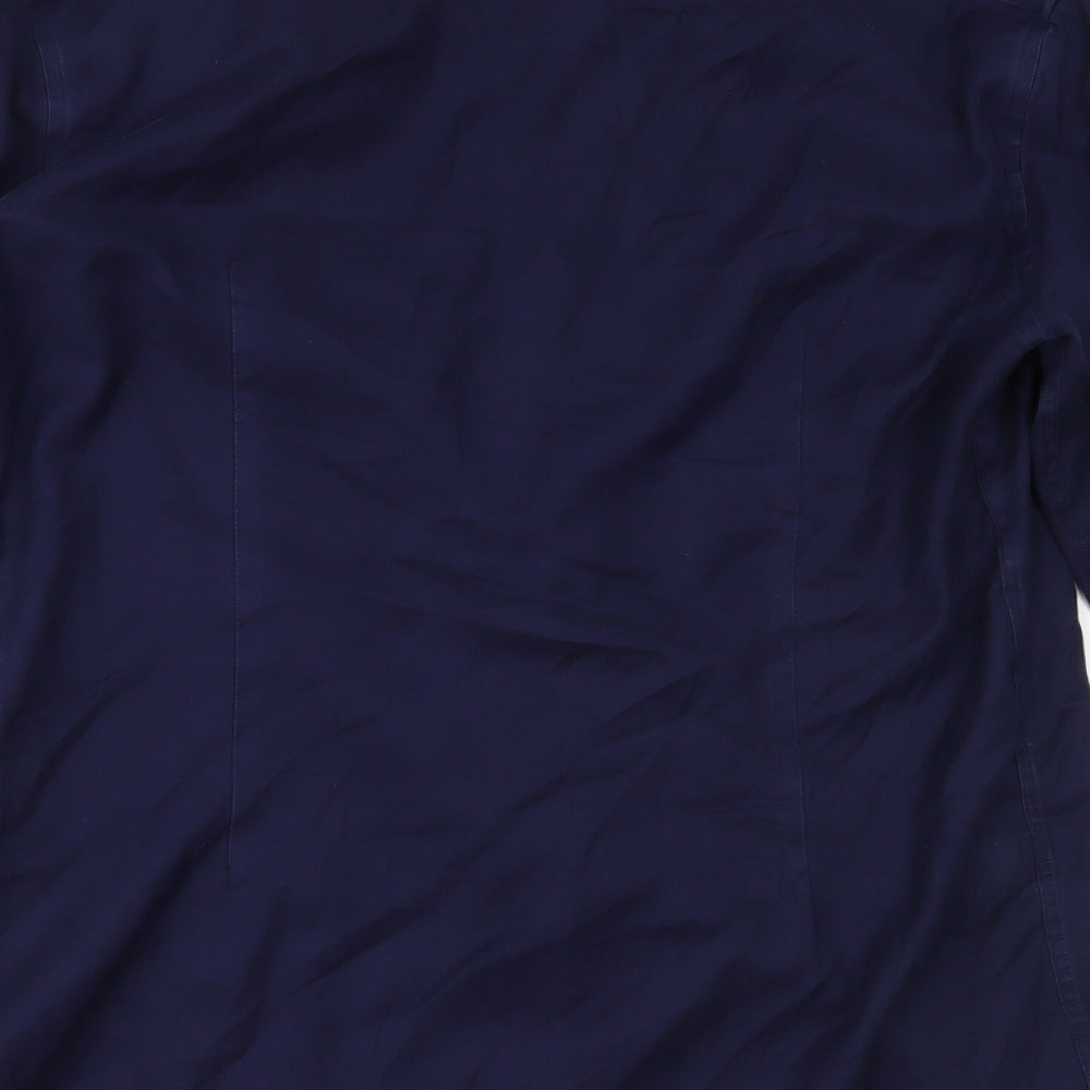 Marks and Spencer Mens Blue    Dress Shirt Size 16