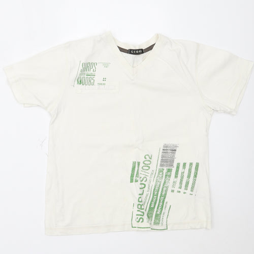 George Boys White   Basic T-Shirt Size 8-9 Years