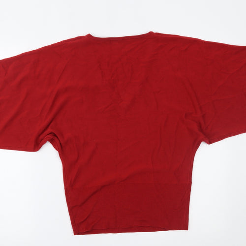Marks and Spencer Womens Red   Basic Blouse Size 8
