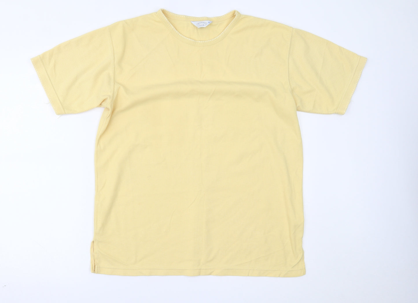 Casual Club Womens Yellow   Basic T-Shirt Size M