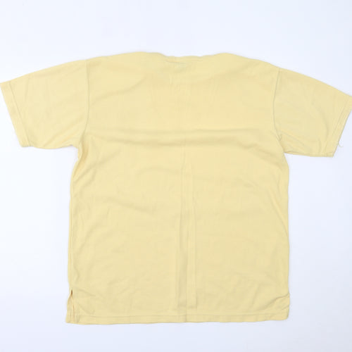 Casual Club Womens Yellow   Basic T-Shirt Size M