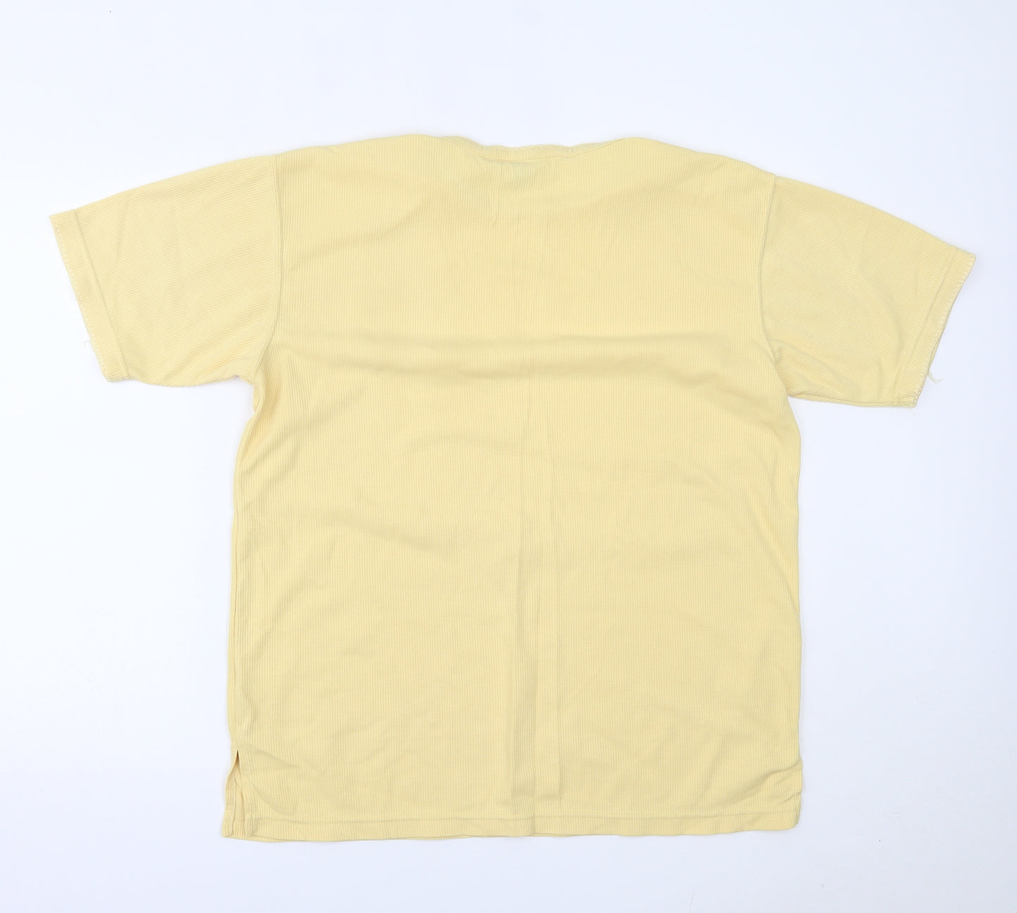 Casual Club Womens Yellow   Basic T-Shirt Size M