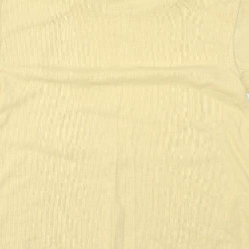 Casual Club Womens Yellow   Basic T-Shirt Size M