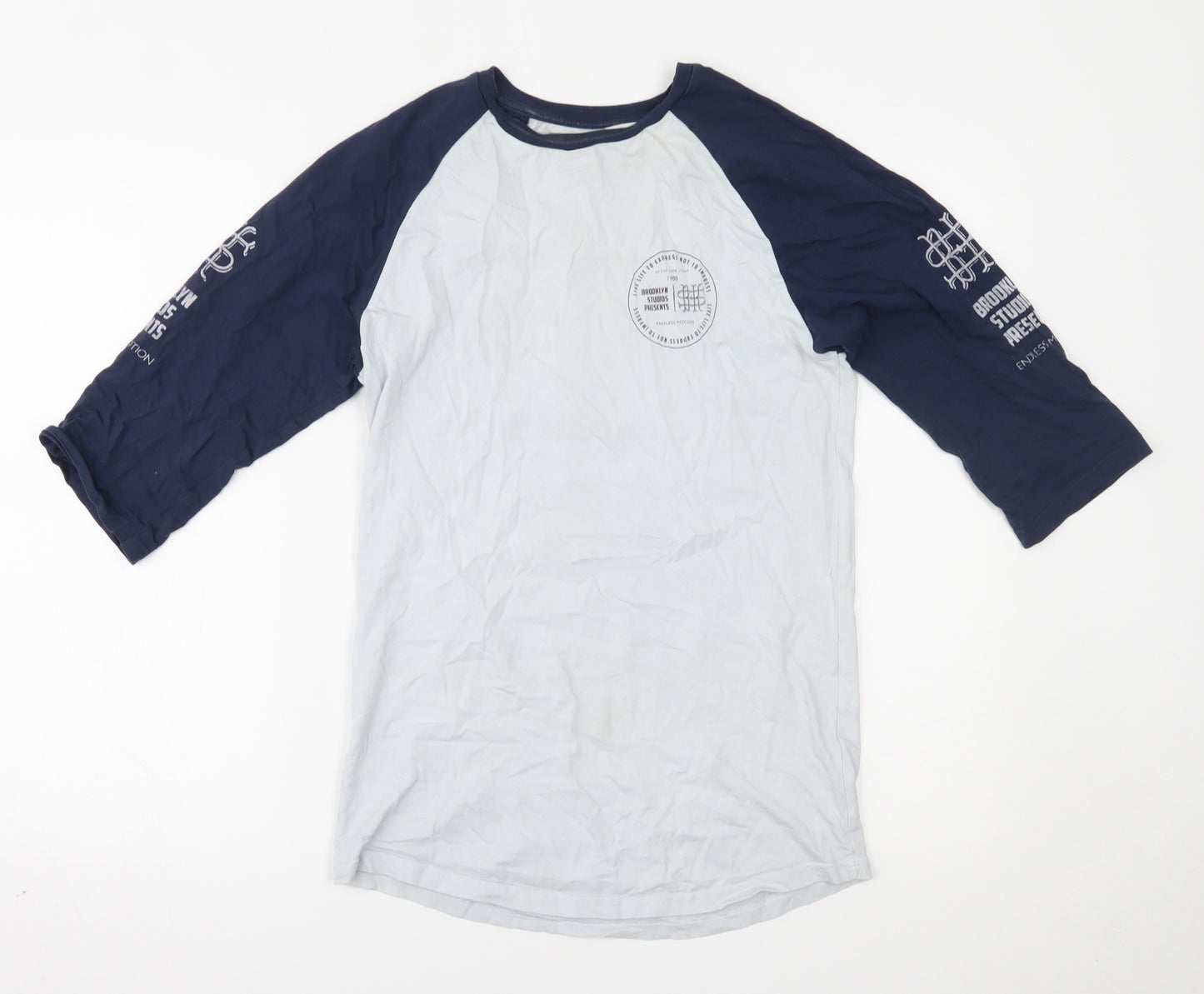 River Island Mens Blue   Basic T-Shirt Size XS