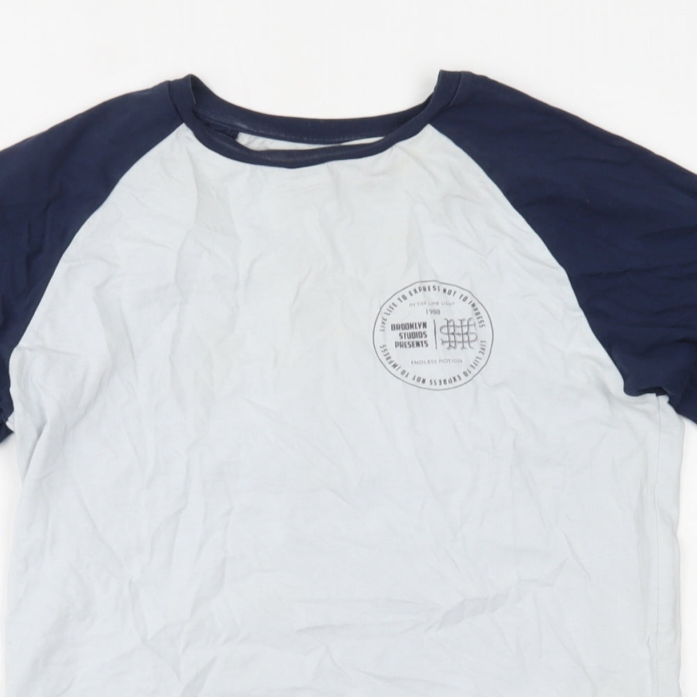River Island Mens Blue   Basic T-Shirt Size XS