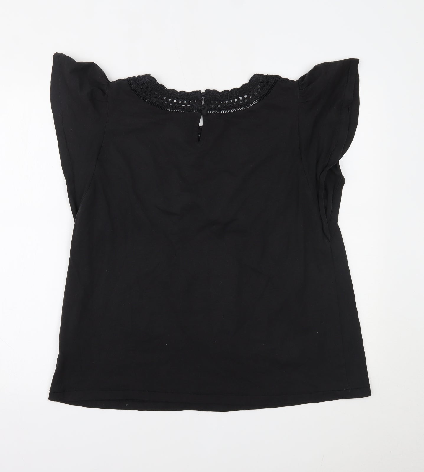 Fat Face Womens Black   Basic Blouse Size 14