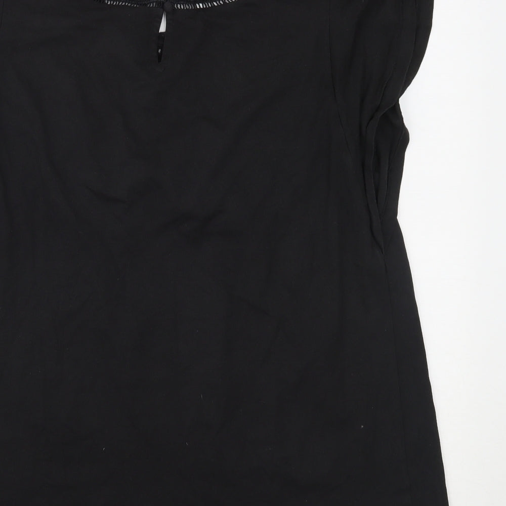 Fat Face Womens Black   Basic Blouse Size 14