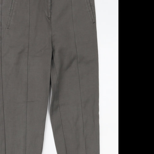 Oasis Womens Grey   Trousers  Size 8 L26 in
