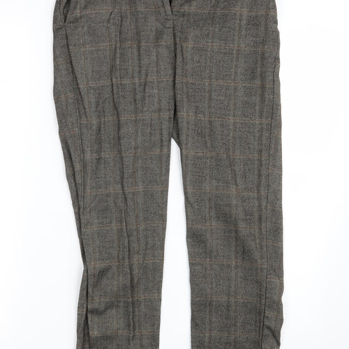 F&F Womens Brown   Trousers  Size 6 L27 in
